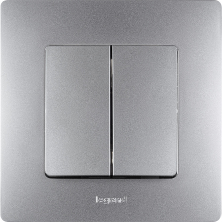 672551 ETIKA Рамка 1 пост алюминий Legrand/Daccord 