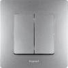 672551 ETIKA Рамка 1 пост алюминий Legrand/Daccord 