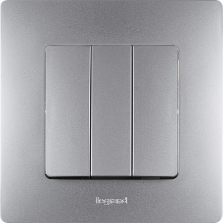 672551 ETIKA Рамка 1 пост алюминий Legrand/Daccord 