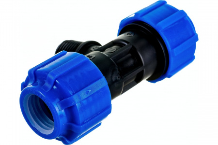 Тройник ПНД компрессионный НР 20 х 3/4' х 20 Политэк 51203420