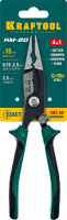 Клещи многофункциональные KM-20 4в1: резка д.15мм, зачистка 0.75–2.5мм2 KRAFTOOL 23336-20