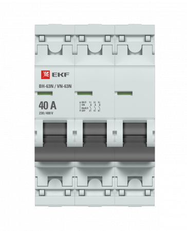 S63340 Выключатель нагрузки 3P 40А ВН-63N PROxima EKF 