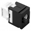 TRP-KSTN-T180D-5EUTP-BLK Модуль Keystone TERACOM PRO Cat.5E неэкранированный 110 IDC 180 градусов самозажимной (Toolless) черный EKF 