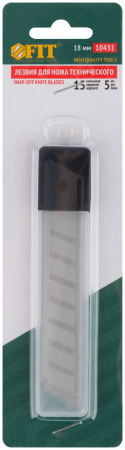 10431 Лезвие сегментированные 18 мм, 15 сегментов (5 шт) FIT 