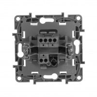ETIKA Переключатель одноклавишный автоматические зажимы 10AX антрацит Legrand/Daccord 672605