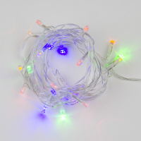 Гирлянда светодиодная с контроллером 20 светодиодов 2.8 м разноцветная IP20 провод прозрачный ULD-S0280-020/DTA MULTI IP20 Uniel 07916