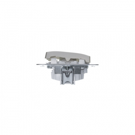 GLOSSA Выключатель двухклавишный с подсветкой схема 5а платина Systeme Electric GSL001253
