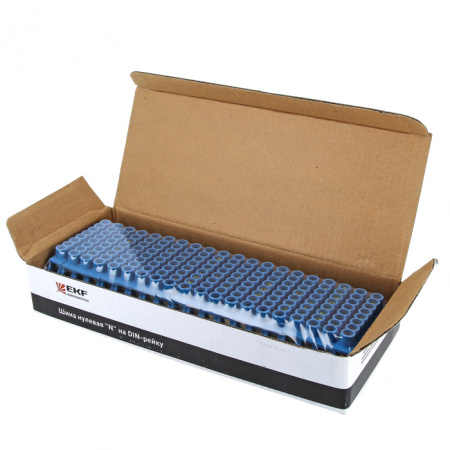 sn0-63-06-dn Шина нулевая N 63.06 нейлоновый корпус на DIN-рейку (латунь) EKF 