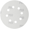 39664 Круги шлифовальные с отверстиями (липучка), алюминий-оксидные, 125 мм, 5 шт Р 80 FIT 