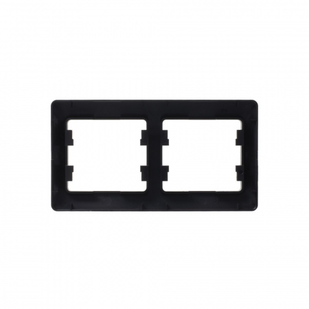 GLOSSA Рамка 2 поста горизонтальная шоколад Systeme Electric GSL000802