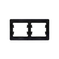 GLOSSA Рамка 2 поста горизонтальная шоколад Systeme Electric GSL000802