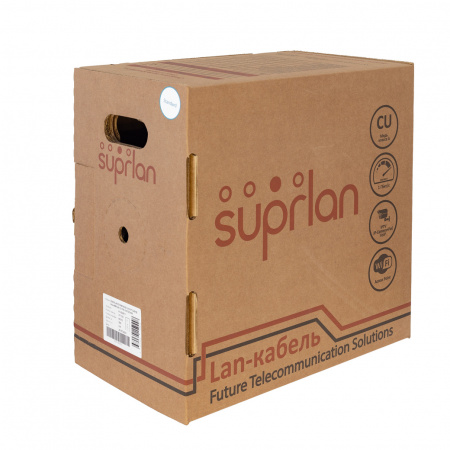 Витая пара Standard UTP 5e 2х2хAWG24 Cu PE Out. 500м SUPRLAN 01-0220-1