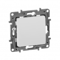 Выключатель одноклавишный, белый винтовые зажимы  10АХ Legrand/Daccord 672201