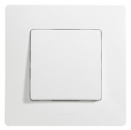 672201 Выключатель одноклавишный, белый винтовые зажимы  10АХ Legrand/Daccord 