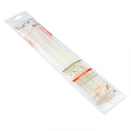 Хомут P6.6 стандартный белый 3.6х300 (100шт) FlexLock PROxima EKF plc-fl-ctsw-3.6х300