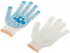 12485 Перчатки вязаные (3 нити), х/б, с ПВХ, 10 класс вязки РОС 