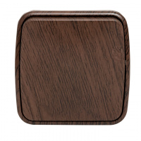 Выключатель 1-клавишный ОП Минск 10А темное дерево EKF EGV10-021-40