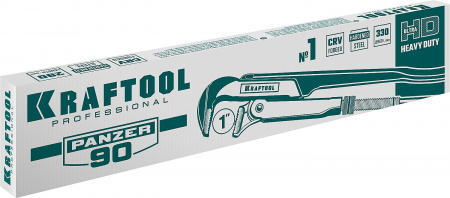 2734-10_z02 Трубный ключ с прямыми губками PANZER-90 №1 1'' 330 мм KRAFTOOL 