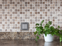 Выключатель двухклавишный с подсветкой/индикацией INSPIRIA 10 AX 250 В~ алюминий Legrand/Daccord 673632