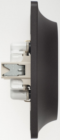 GLOSSA Розетка двойная с заземлением шоколад в сборе Systeme Electric GSL000824