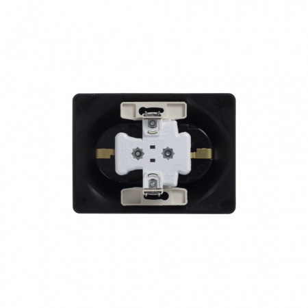 GLOSSA Розетка двойная с заземлением шоколад в сборе Systeme Electric GSL000824