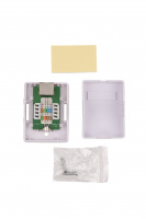 Розетка компьютерная RJ-45 категория 5e экранированная одинарная внешняя Dual IDC цвет белый WRline WRLine WR-WS-8P8C-C5E-SH-1 505217