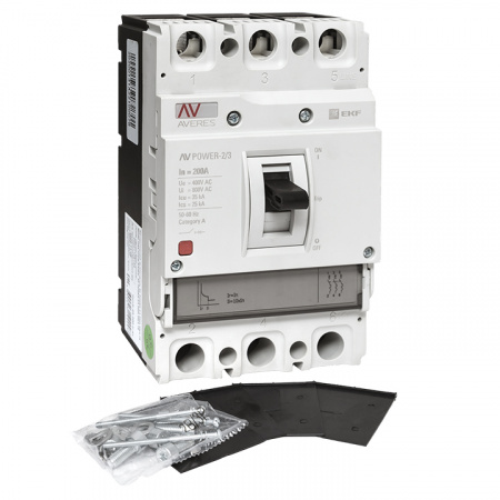 Выключатель автоматический AV POWER-2/3 200А 35кА TR EKF mccb-23-200-TR-av