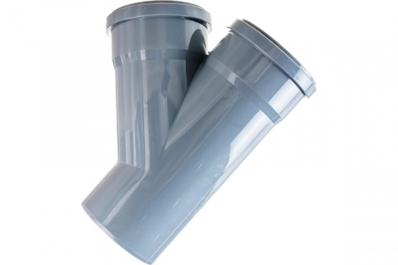 Тройник канализационный 45 град. 110 х 110 Политэк 201145