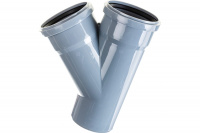 Тройник канализационный 45 град. 110 х 110 Политэк 201145