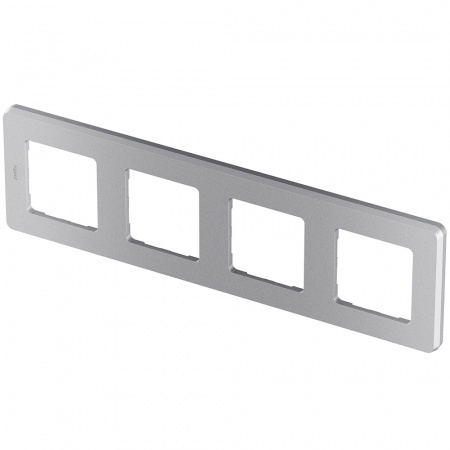 Рамка 4 поста INSPIRIA алюминий Legrand/Daccord 673962