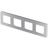 Рамка 4 поста INSPIRIA алюминий Legrand/Daccord 673962