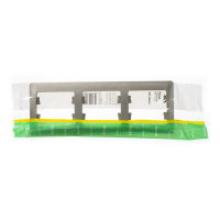 GLOSSA Рамка горизонтальная 3 поста титан Systeme Electric GSL000403