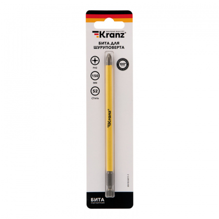 KR-92-0411-1 Бита для шуруповерта PH2х150 мм Kranz 
