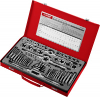 Набор метчиков и плашек, сталь 9ХС 65 предметов ЗУБР 28118-H65_z01