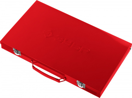 28118-H65_z01 Набор метчиков и плашек, сталь 9ХС 65 предметов ЗУБР 