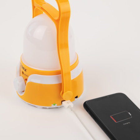 Фонарь кемпинговый светодиодный KA-801 ''Гном'' аккумуляторный 4 Вт, 1700мАч 5V, USB, подвес + диммер Элементы питания в комплекте ЭРА Б0054040