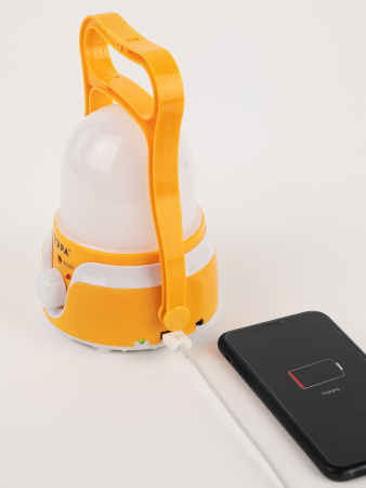 Фонарь кемпинговый светодиодный KA-801 ''Гном'' аккумуляторный 4 Вт, 1700мАч 5V, USB, подвес + диммер Элементы питания в комплекте ЭРА Б0054040