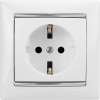 VALENA Розетка с заземлением в рамку белая Legrand/Daccord 774420