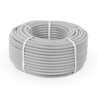 Труба гофрированная ПВХ серая с/з d16 мм (100м/5500м уп/пал) Строитель Промрукав PR.031600