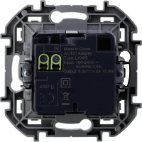 Зарядное устройство с двумя USB разьемами A C 240В/5В 3000мА INSPIRIA белый Legrand/Daccord 673760