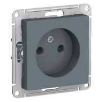 Розетка ATLASDESIGN без заземления 16А механизм грифель Systeme Electric ATN000741