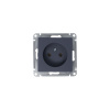 Розетка ATLASDESIGN без заземления 16А механизм грифель Systeme Electric ATN000741
