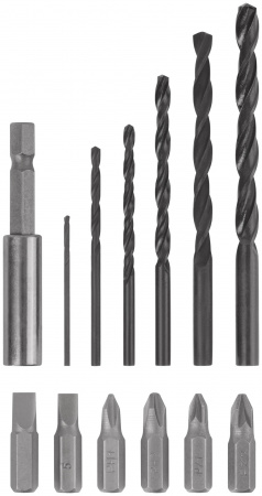 80189 Дрель-Шуруповерт акк. 18.0 В, 0-400/1450 об/мин, 29.0 Нм, 2 (Li-Ion) 1.3 Ач, 1.5 ч., рез. накл., кейс FIT 