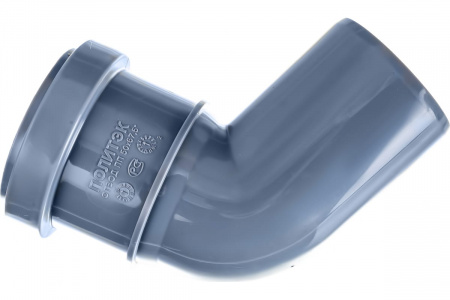 Отвод канализационный 67 град. 50 Политэк 100567