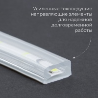 Лента светодиодная LEDх120/м 1м 11w/m 220в IP65 белый FERON LS705 48140