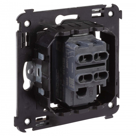 4412123 Avanti Инвертор одноклавишный в стену Черный      матовый (Переключатель сх.7) DKC 