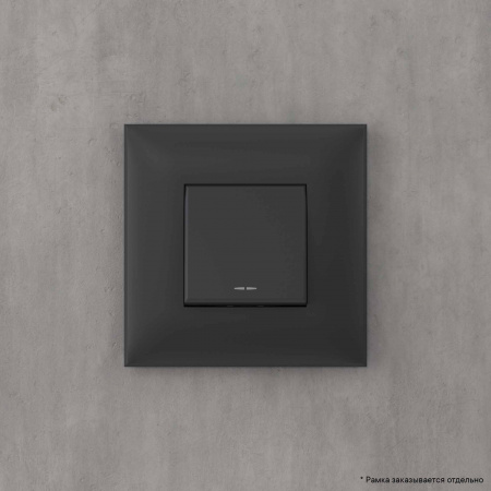 4412123 Avanti Инвертор одноклавишный в стену Черный      матовый (Переключатель сх.7) DKC 