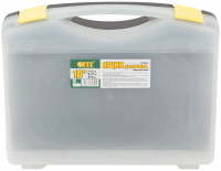 Ящик для крепежа (органайзер) прозрачный 10.5'' (27 х 21 х 8 см) FIT РОС 65642