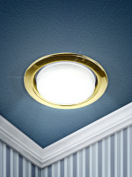 Светильник KL35 GD есоСветильник под лампу Gx53.220V.13W ,золото KL35 GD eco ЭРА Б0041930