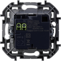 Зарядное устройство с двумя USB разьемами A C 240В/5В 3000мА INSPIRIA антрацит Legrand/Daccord 673763